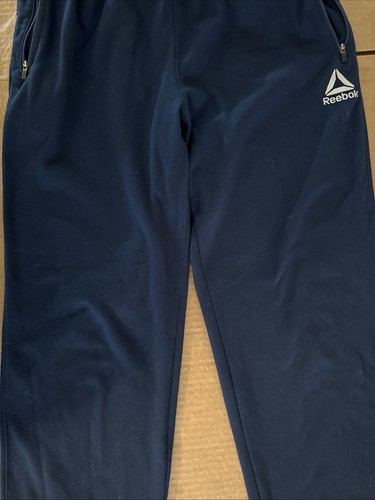 Youth Reebok Zip Side Pockets Navy Sweatpants Size S/CH - Picture 5 of 20
