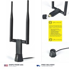 Panda Wireless PAU0D AC1200 Wireless AC USB Adapter w/Dual Antennas - Windows...