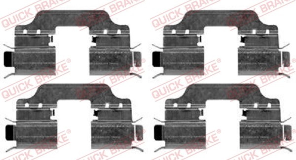 ZubehöRsatz Scheibenbremsbelag Quick Brake 109-1653 FüR Klasse Mercedes W169 150-image