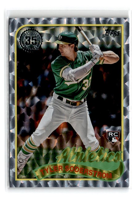 Tyler Soderstrom 2024 Topps 89' 35th Anniversary Foil S1 #89B-100 RC Athletics