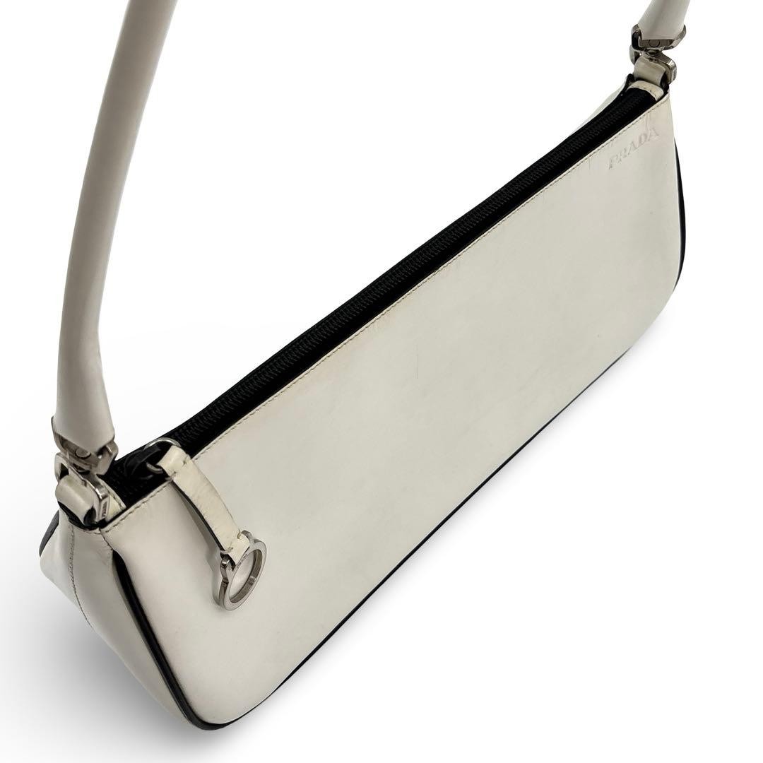 PRADA Shoulder Bag Leather Logo Archive thumbnail 14