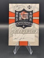2003 Upper Deck Signature Patches Chad Ocho Cinco Johnson Shadowbox Patch...