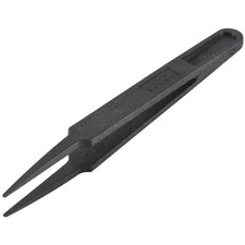 Black Plastic -static Tweezers Repair Tool C5B87654