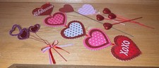 New Large Lot of Valentines Day Wreath Making Supplies