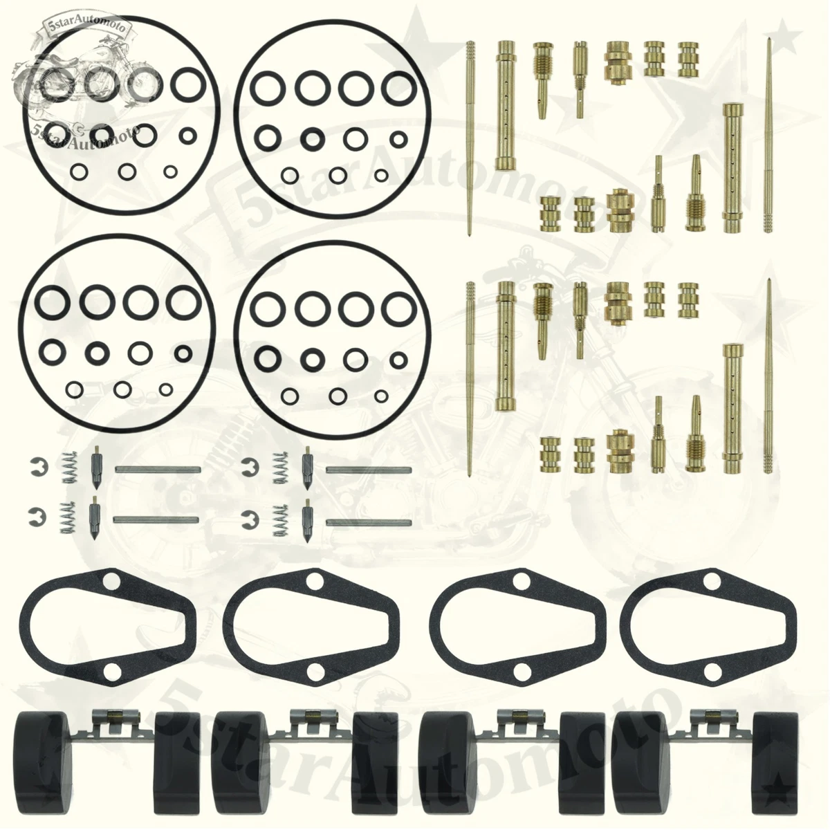 Voor Honda CB600F CB1000F CB500 CB500S PC32 PC34 Carburateur Reparatie Kit Carb Float Naald Pakking 1909779817