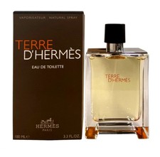 Terre D'Hermes by Hermes Eau De Toilette Spray 3.3 oz / 100ml For Men New Sealed