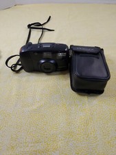 Pentax IQZoom 80-E Auto Focus 35mm Point  Shoot Film Camera w/ Case - Working