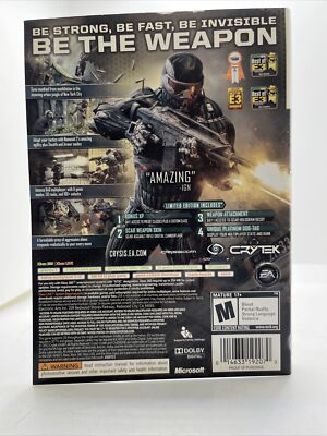 Crysis 2 -- Nano Edition (Microsoft Xbox 360, 2011) | eBay
