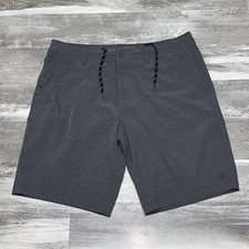 HANG TEN Golf Board Shorts Size 38 Stretch Quick Dry Hybrid Casual Pockets Gray