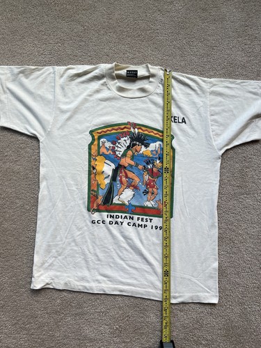 Vintage Indian Festival Day Camp 1995 Akela Single Stitch Men’s Large T Shirt - Bild 4 von 6