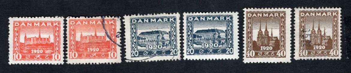 Denmark 1920 stamps Mi#110-12 START10%ONLY MH/used CV=36$