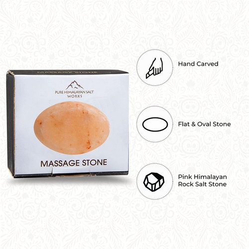 Flacher ovaler Massagestein, rosa Kristall handgeschnitzter Stein für Massagetherapie, Deo - Bild 4 von 12