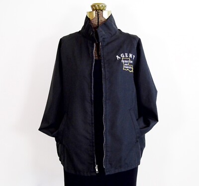 Rare   Louisiana Probation and Parole Agent Lightweight Black Zip Front Jacket