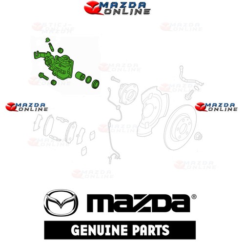 Pinza de freno trasera genuina Mazda L&R Combo apta para 15-25 MX5 MIATA NAYJ-26-98Z-99Z - Imagen 4 de 6