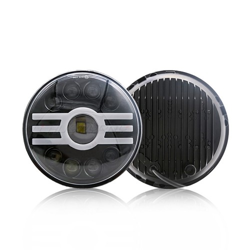 Pair 7" Inch Round LED Headlights Halo Angel Eyes DRL for Chevy Truck Camaro C10 - Bild 10 von 12