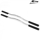 Aluminum Snowmobile Trailer Ski Tie Down Hold Down Bars W/Black Boots NEW 1 Pair