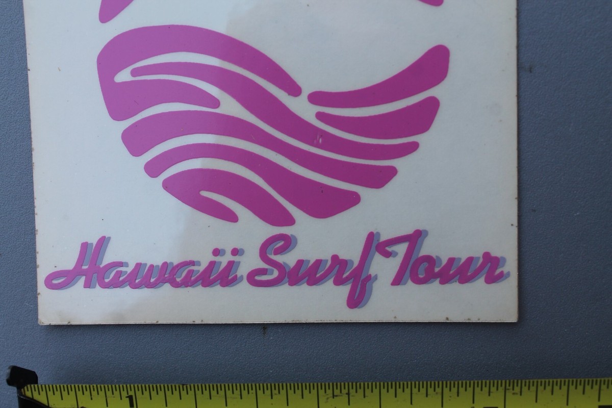 Hawaii Surf Tour Clear Pink OG 80's Aloha Surfboard V71C