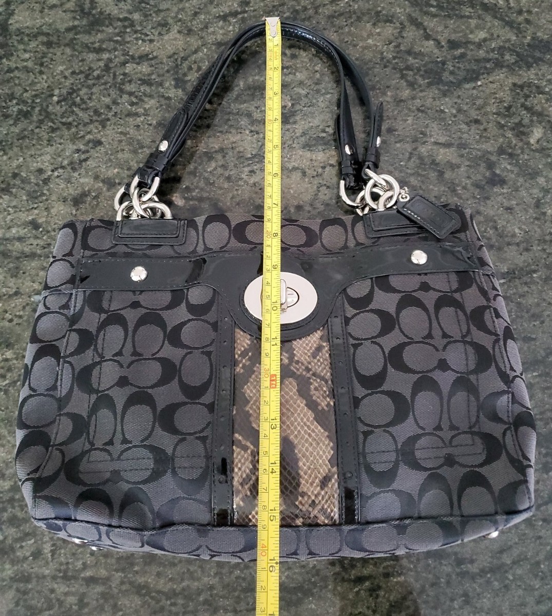 COACH フラワーパターン ハンドバッグ F20803 COACH フラワーパターン ハンドバッグ F20803