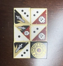 LEGO HEROICA Tile 6 Tile Dice Set 3860 3859 3857 3874 50011 3858 2x2 Printed