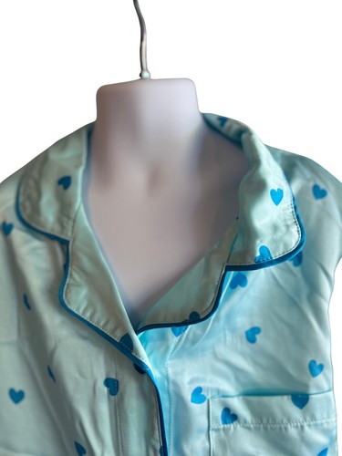 Art Class Girls Blue Hearted pajama set Sz XL 14 - Picture 2 of 4