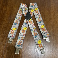 Vtg Utility Suspenders Adjustable Clip-on Work Belt Pants  Electrician Workshop  