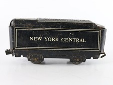 Marx O New York Central Black Tin Metal Steam Loco Train Tender