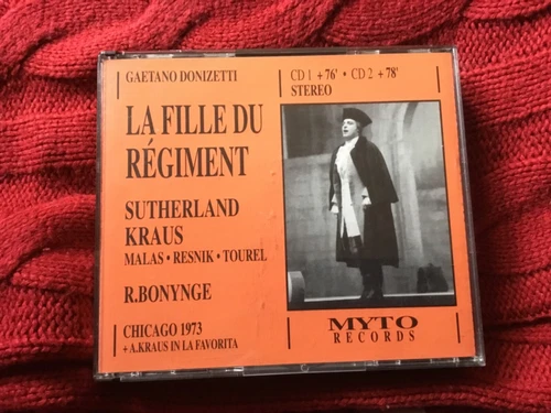 Gaetano Donizetti - La Fille Du Regiment -  Sutherland Kraus - x2 CD - Myto Reco