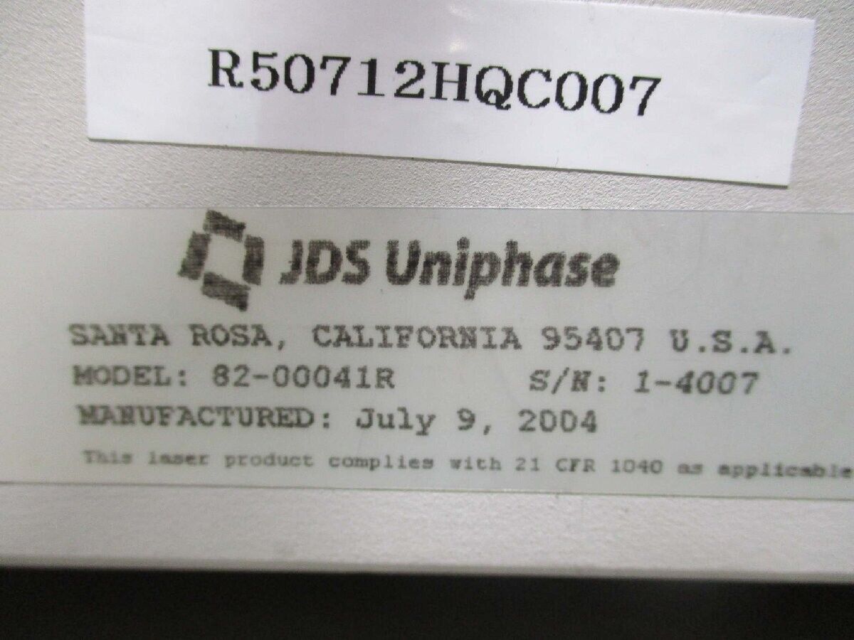 JDS UNIPHASE 82-00041R INDUSTRIAL FIBER LASER | eBay JDS UNIPHASE 82-00041R INDUSTRIAL FIBER LASER | eBay