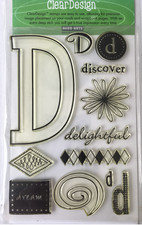 Hero Arts Photopolymer Stamp Set -Clear Designs "D" - CL004 - NEW