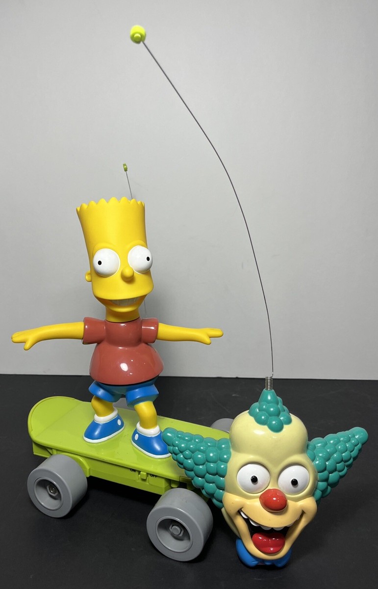 超レア　THE SIMPSONS R 音声機能付き人形 The Simpsons R/C Remote Control Skateboarding BART Talking Krusty