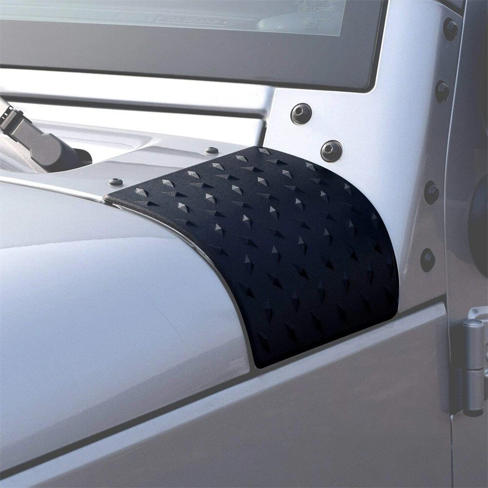 2x ABS negro carrocería blindaje cubierta lateral embellecedor para Jeep Wrangler JK 2007-2018 Foto 3 de 4