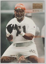 1996 Skybox Premium #181 Willie Anderson Cincinnati Bengals RC Auburn