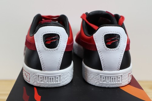 PUMA Clyde Hacked Perforated Toe Red Jr - Size: 5.5, 6.5 - Picture 5 of 6