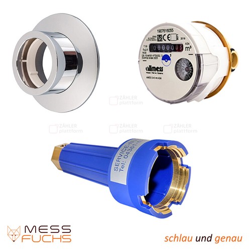 Allmess Messkapsel UP 6000-MK MES 3-W+m MID Q3 2,5m3 A34 Warmwasserzähler 2023 E