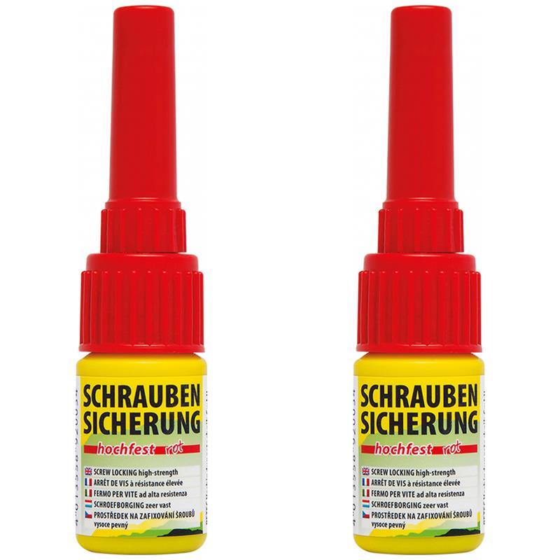 2 X Petec Schraubensicherung Hochfest 5 G 92005 Rot-image