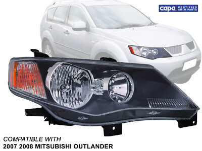 Fits Head Lamp 2007 2008 Mitsubishi Outlander Passenger