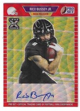 2021 LEAF PRO SET RICO BUSSEY JR. RED WAVE AUTO RC #PA-RBJ STEELERS 51/75