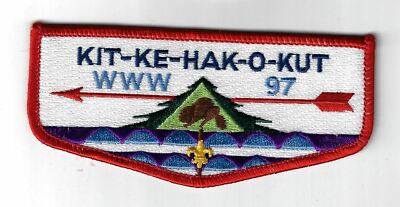 OA 97 Kit-Ke-Hak-O-Kut  Flap RED Bdr. Mid-America, Nebraska [MX-279]