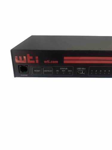 Western Telematic Inc. (WTI) GigE Console Server (24) Dual Power supply - Picture 5 of 21