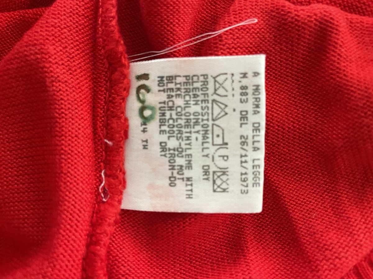 Versus Gianni Versace Women's Size 42/6 Red Viscose V-Neck
