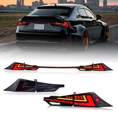 #ad LED Tail Lights For Lexus IS 250 300 350 500 200t 2014 2021 Rear Lamps Animation $439.99