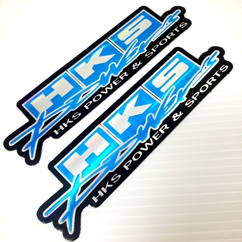 Reflective foil blue sticker for HKS Power motorcycles big bike ATV racing decal - 第 4/6 張圖片