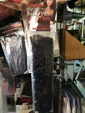 Long Gloves Womens Ruched Velvet Arm Finger Party Evening Elbow Black 50 OFF