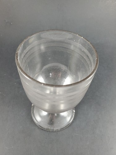 4 Antique EAPG Water Goblets Three Textured Bands Stripes Please Read - Picture 17 of 20