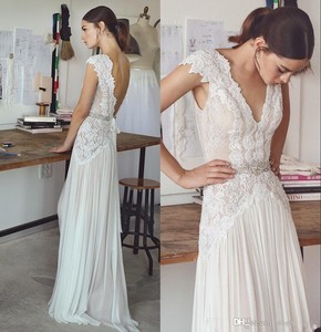 Boho Wedding Dresses Lihi Hod 2018 Bohemian Bridal Gowns V Neck Image Is Loading Boho Wedding Dresses Lihi Hod 2018 Bohemian Bridal
