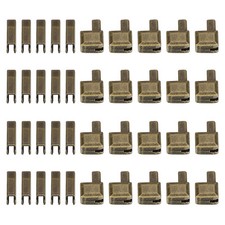 20Sets Zipper Repair Kits, 10 Retainers Box  Insertion Pins, Bronze Tone