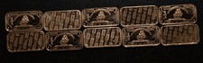 10 One Gram .999 Fine Copper Mayflower Bullion Bars Free Shipping From Ohio!!!