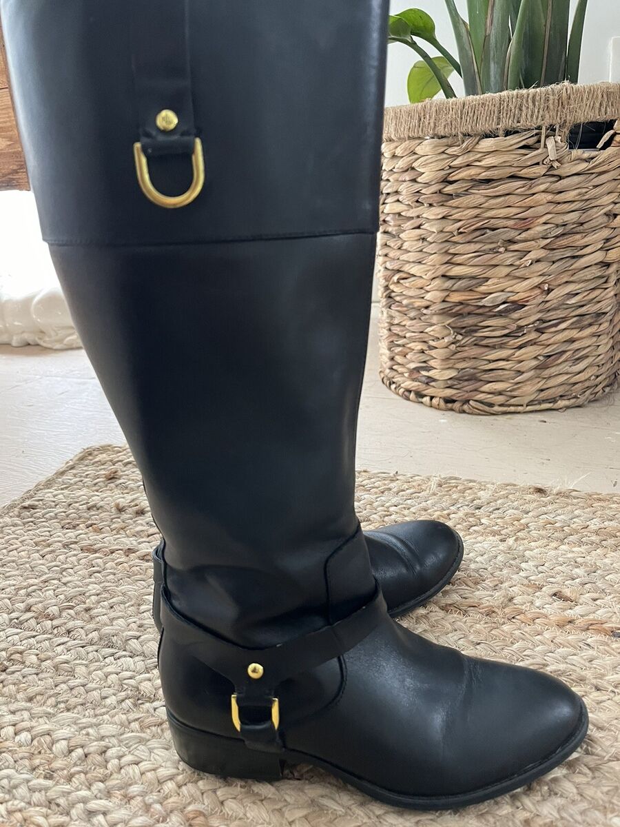Ralph Lauren Mesa Riding Boots Women's 5.5 Black | eBay Ralph Lauren Mesa Riding Boots Women's 5.5 Black | eBay