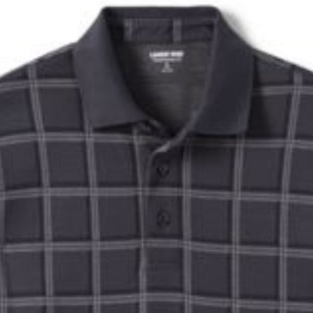 Land's End Men's Tall Long Sleeve Jacquard Super Soft Supima Polo Shirt eBay
