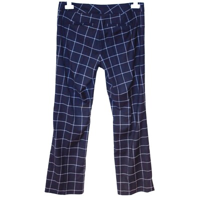 CYNTHIA ROWLEY NEW YORK FLARED PANTS BLACK BEIGE SQUARE PRINT